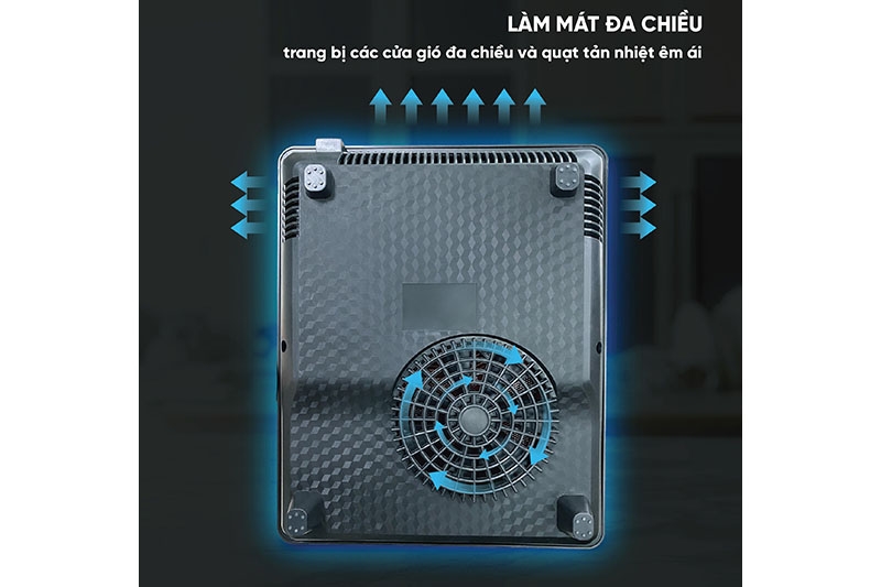 Bếp điện từ đơn cảm ứng 2000W Goldsun GIC3205-D (Kèm nồi) (hình 7)