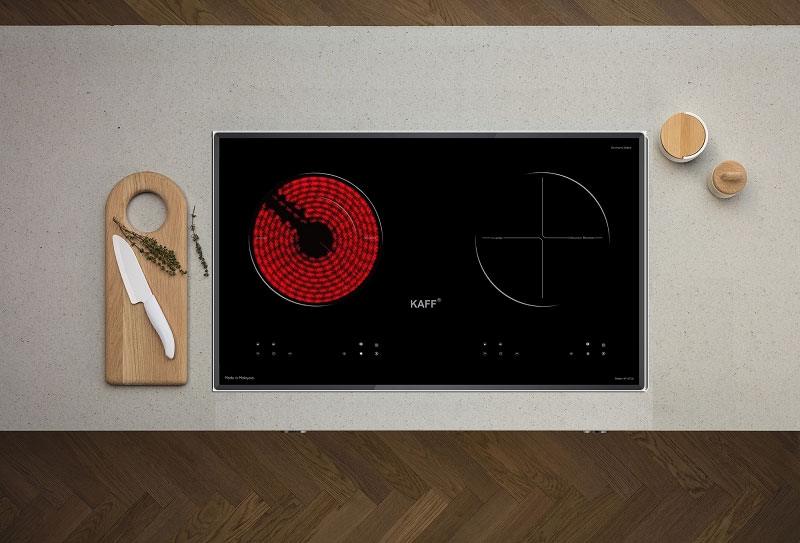 Bếp đôi điện từ và hồng ngoại Đức hình 4