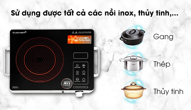 Bếp hồng ngoại 2 v&ograve;ng nhiệt (H&igrave;nh 3)