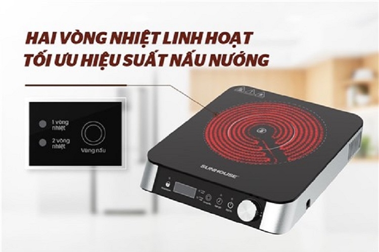 Có nên mua bếp hồng ngoại 2 vòng nhiệt không? Phân tích chi tiết ưu, nhược điểm