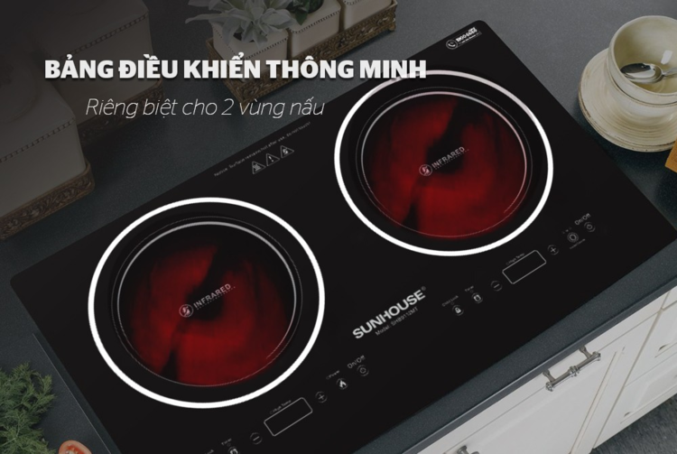 Bếp hồng ngoại đôi âm loại nào tốt nhất 2026? Điểm danh các model có giá thành tốt, nhiều tính năng 