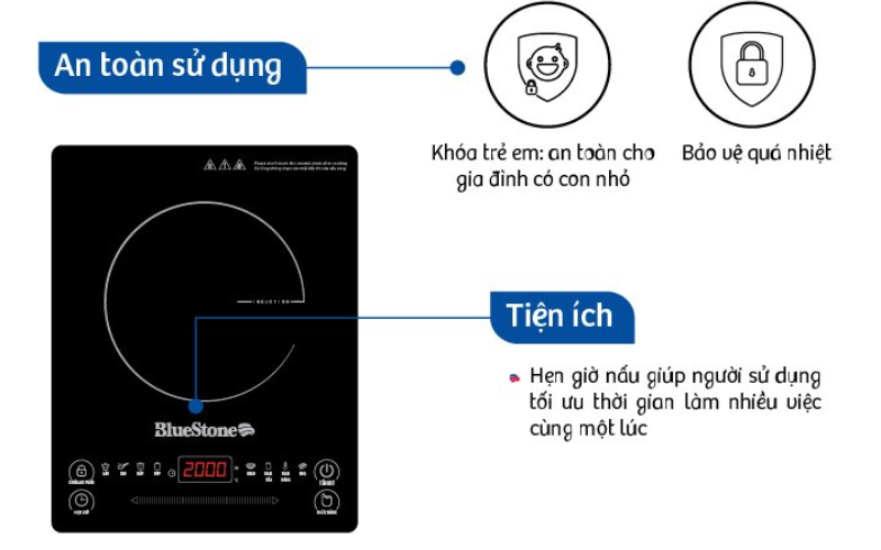bếp từ BlueStone ICB-6619 - hình 6