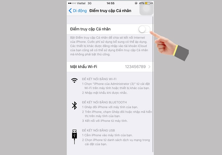 Biến iPhone 6s Plus trở thành thiết bị phát Wi-Fi 6