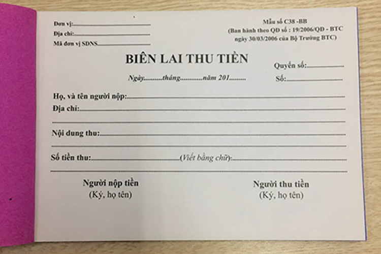 Biên lai là gì?