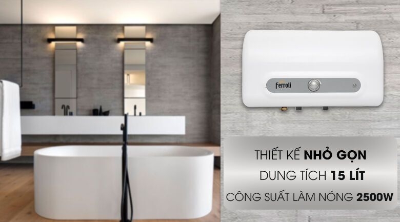 binh nong lanh ferroli qq evo 15l me 15 l