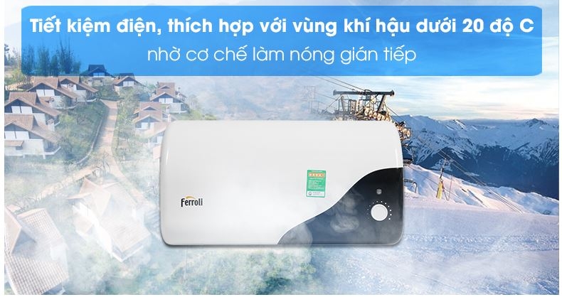 binh nong lanh ferroli mido de 30l
