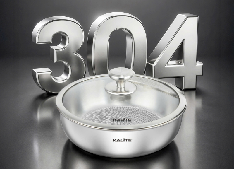 Bộ 2 nồi 1 chảo inox liền khối cán rời Kalite Lumia KCS568 - hình 6