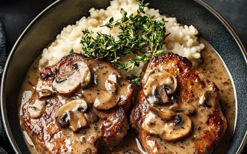 bò bít tết sốt kem 8