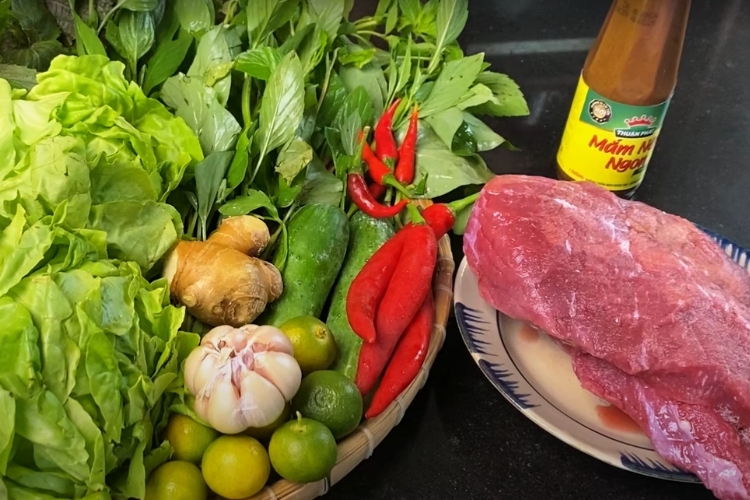 Chuẩn bị nguyên liệu