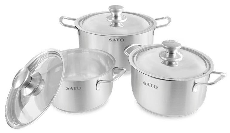 bộ nồi nấu bếp từ của Nhật 4