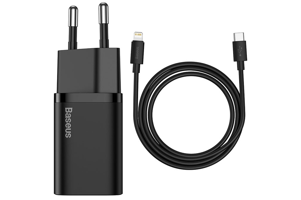 Bộ Sạc Nhanh Baseus Super Si 20W 1 Cổng Kèm Cáp Type - C To Lightning 1M