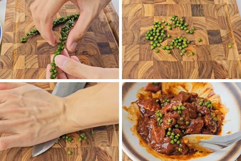 Bò sốt tiêu xanh ảnh 5