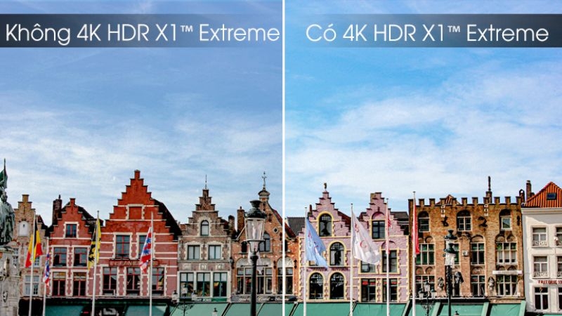 bộ xử lý 4K HDR X1 Extreme cho hình ảnh hoàn mỹ hơn