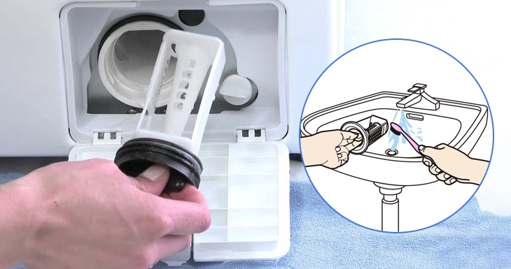 cach kiem tra bom xa nuoc may giat lg