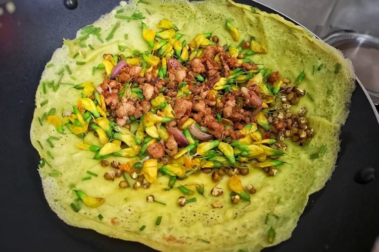 bông điên điển nấu gì ngon