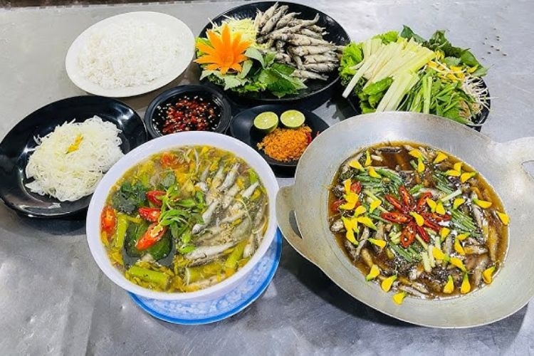 bông điên điển nấu gì ngon