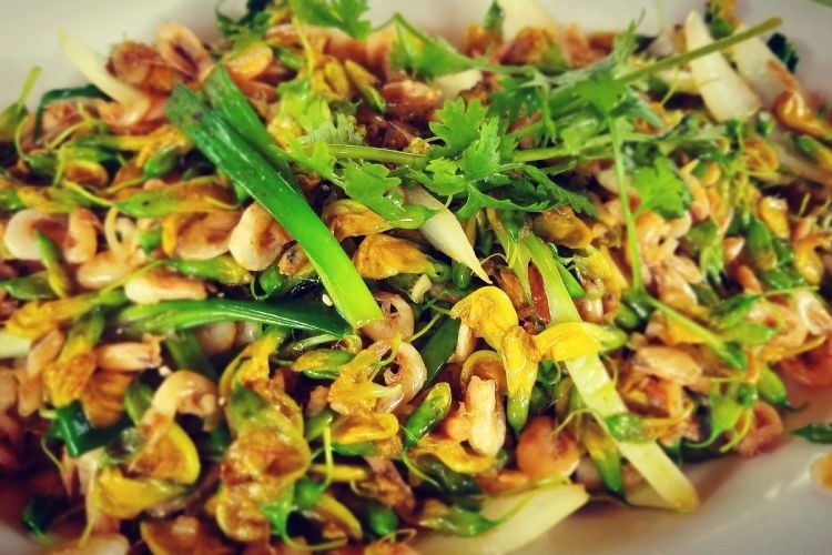 bông điên điển nấu gì ngon