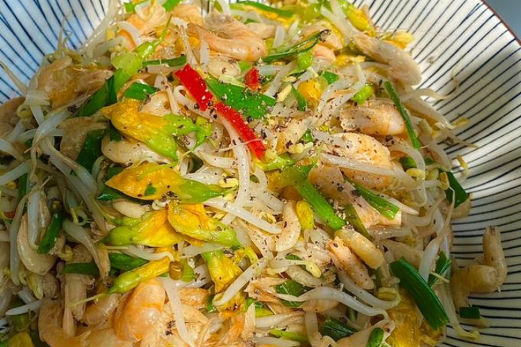 bông điên điển xào tép hình 6