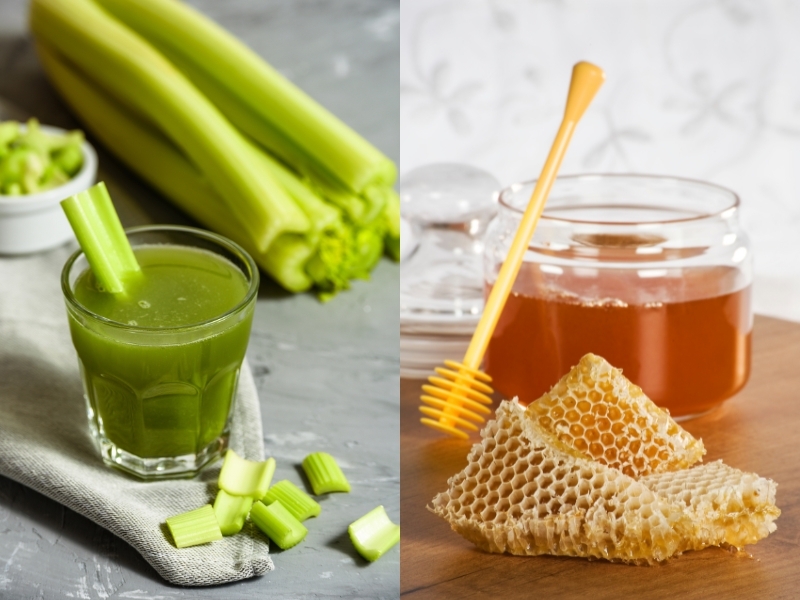 Lợi ích không ngờ của bột cần tây mật ong