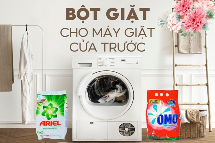 bột giặt cho máy giặt cửa ngang 12