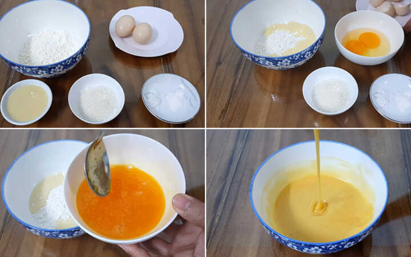 Sơ chế nguyên liệu bột mì rán ngọt