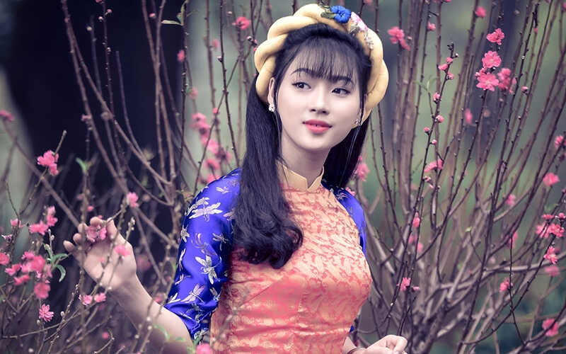 Búi tóc mặc áo dài ảnh 2