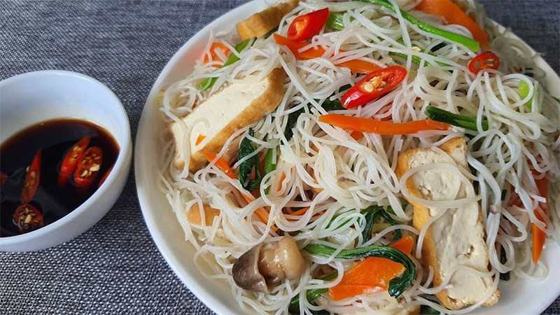 Bún xào chay bao nhiêu calo hình 1