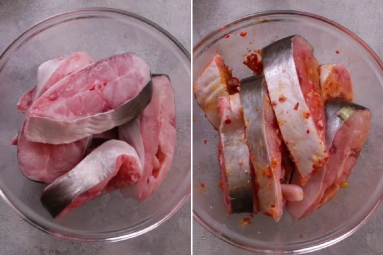 cá basa kho nghệ 4