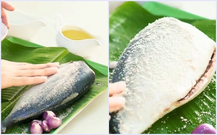 cá cam hấp cuốn bánh tráng 3