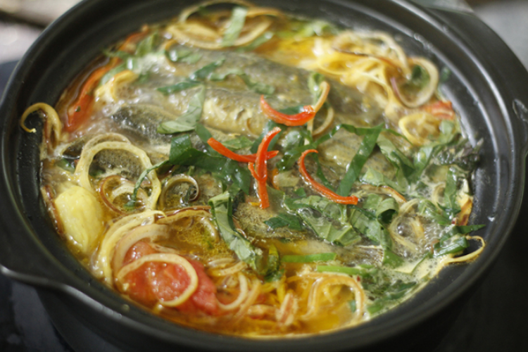 cá chạch nấu hoa chuối 1