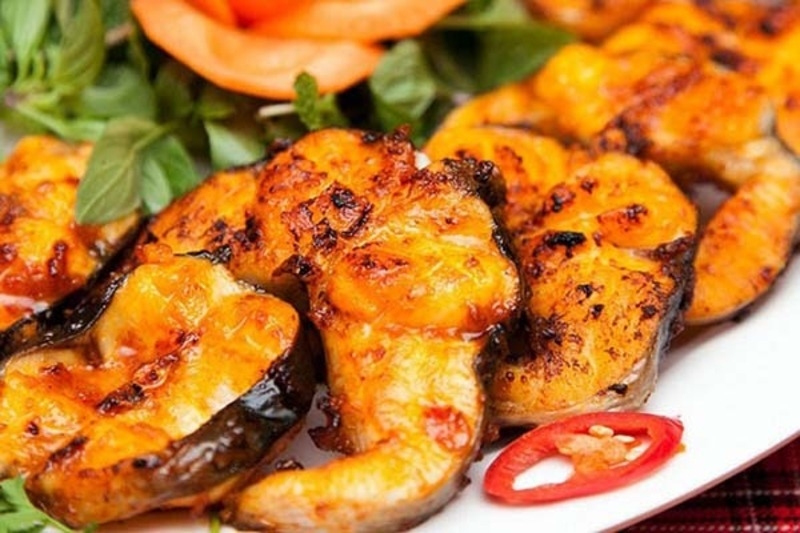 Cá chẽm nướng 11