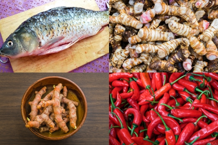 cá chép kho riềng kiểu bắc 2