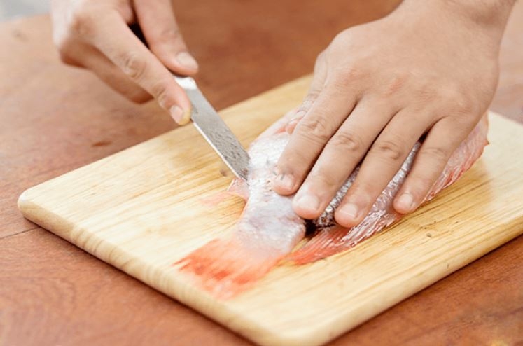 cá diêu hồng chiên mắm xoài 2