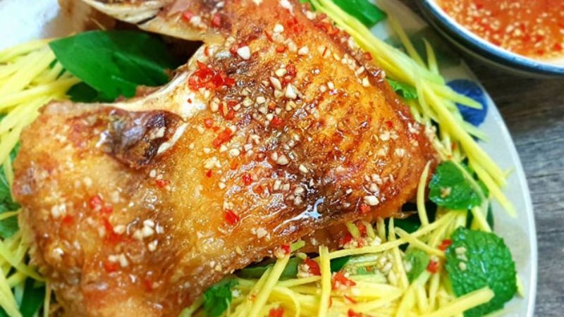 cá diêu hồng chiên mắm xoài 6