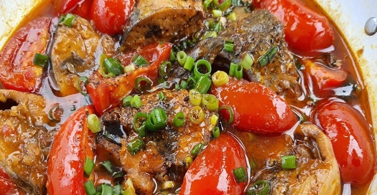 cá điêu hồng kho cà 7
