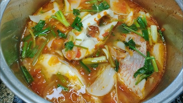 canh cá diêu hồng nấu ngót 4