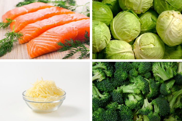 Cá hồi hấp bắp cải hình 2