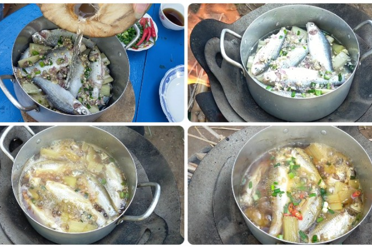 cách làm cá linh kho mía 6
