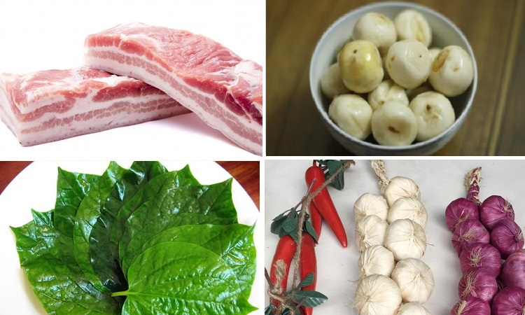 Cà pháo ram thịt ba chỉ, lá lốt (Hình 1)