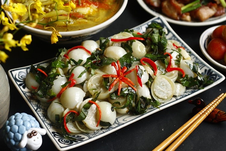 cà pháo xào lá lốt 1