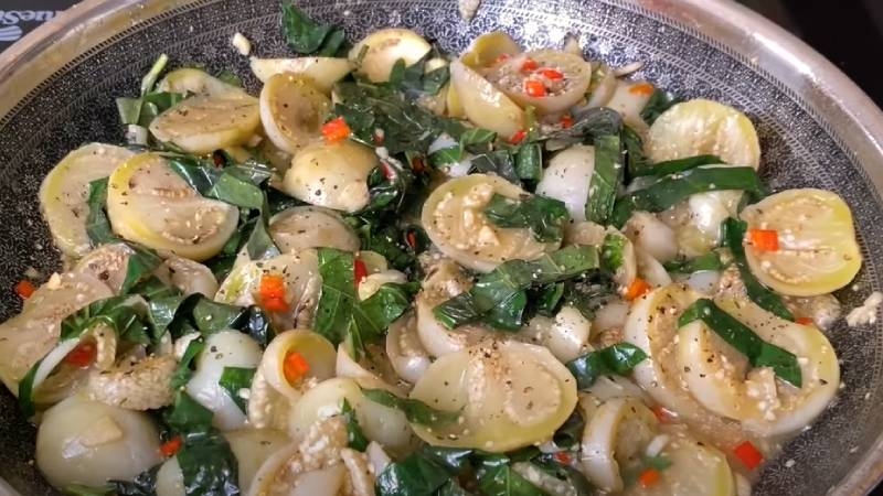 cà pháo xào lá lốt 6