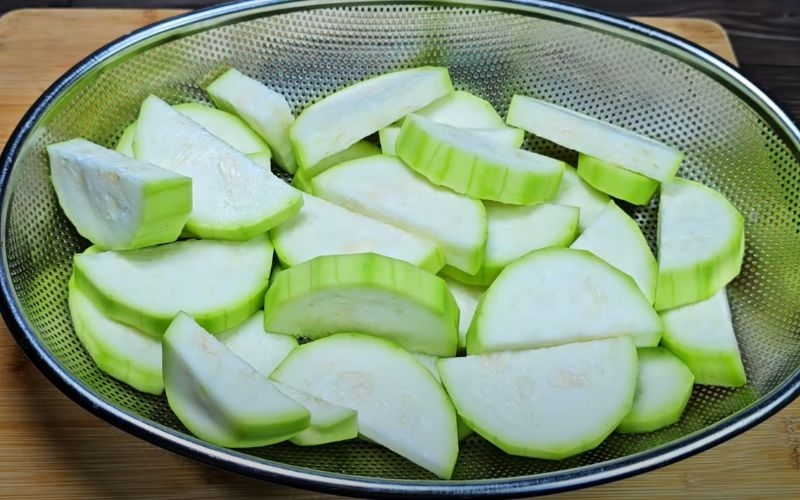 Sơ chế bầu
