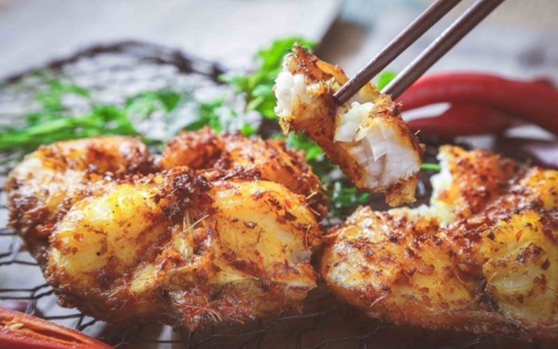 Cá trắm nướng riềng mẻ