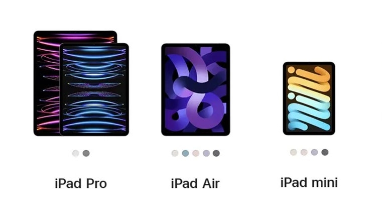 các dòng ipad pro 10