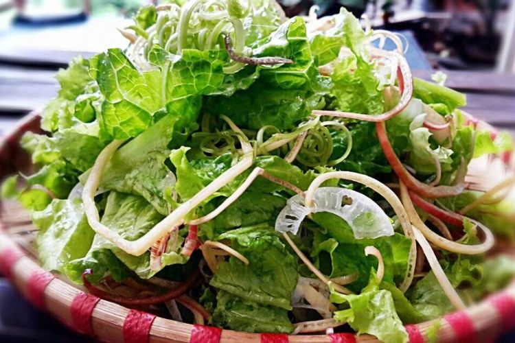 các loại rau ăn sống