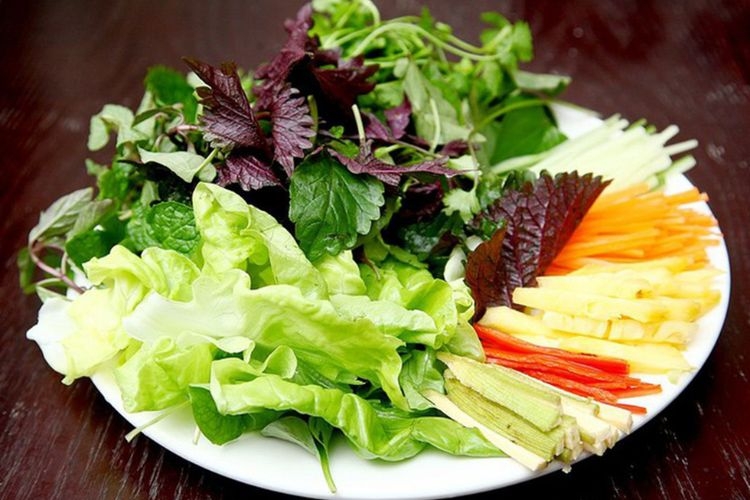 các loại rau ăn sống