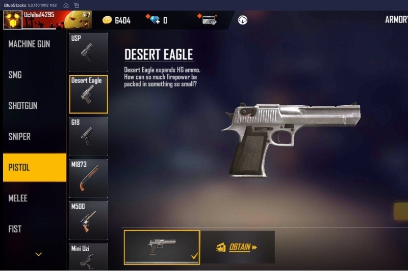các loại súng trong free fire 3