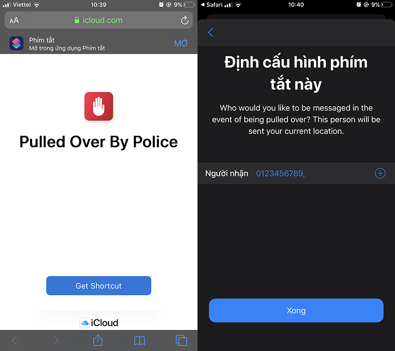 Các phím tắt Siri Shortcuts 3