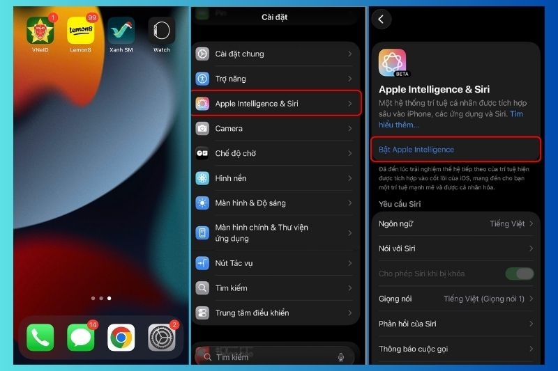 Cách bật Apple Intelligence tiếng Việt trên iPhone ảnh 3