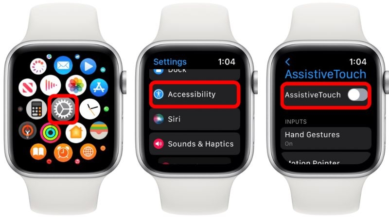 Cách bật AssistiveTouch trên Apple Watch
